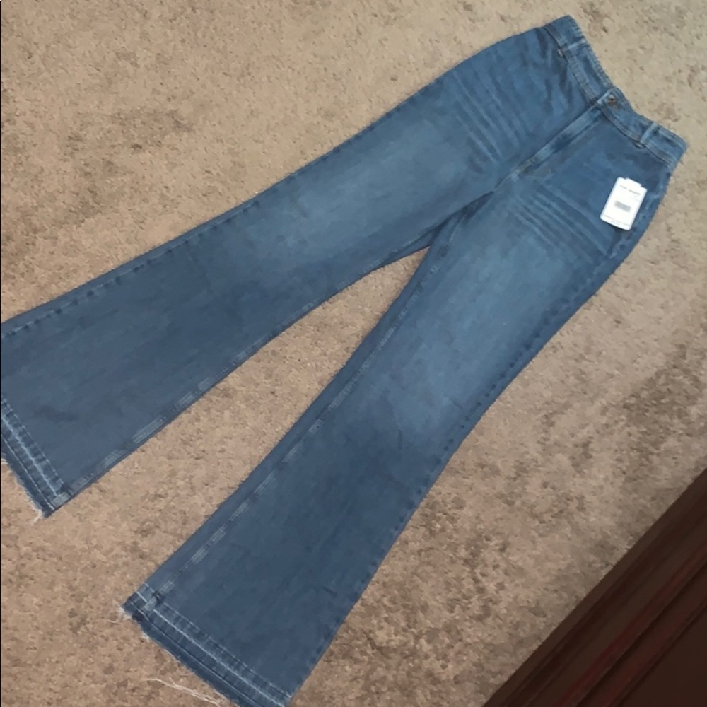 Free People High Rise Blue Jeans - Picture 1 of 4